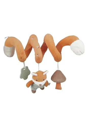Sterntaler Spielzeugspirale Fuchs Filou - Activity Spielzeug zur Befestigung an Babyschale, Kinderwagen oder Laufgitter - weiches Entdecker Spielzeug mit Rassel & Greifling aus Silikon - Geschenkidee