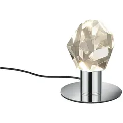 Produktbild Trio Leuchten Led-Tischleuchte Verano, Chrom, Transparent, Metall, Glas, 17 cm, Farben fixierbar, Farbtemperaturwechsler, Lampen & Leuchten, Innenbeleuchtung, Tischlampen