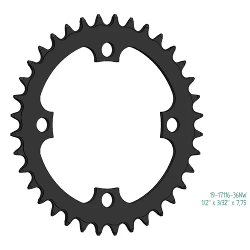ESJOT Kettenblatt für Bosch Gen 1, Gen 3 + Gen 4 - 40 Zähne - Hochwertiges Kettenblatt in Schwarz für Bosch E-Bikes. Optimal für präzise Kraftübertragung und langlebige Leistung.