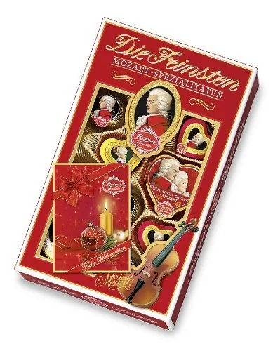 Reber Mozart Spezialitäten Pralinen Die Feinsten mit Nougat 218g
