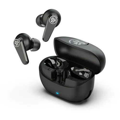 JLab Go Pods ANC In-Ear Bluetooth Kopfhörer - Kabellos TWS mit 26 h Laufzeit - Kopfhörer mit aktivem Noise Cancelling, ideal für ungestörtes Hören und Telefonate, IP55 wasser- und staubgeschützt.