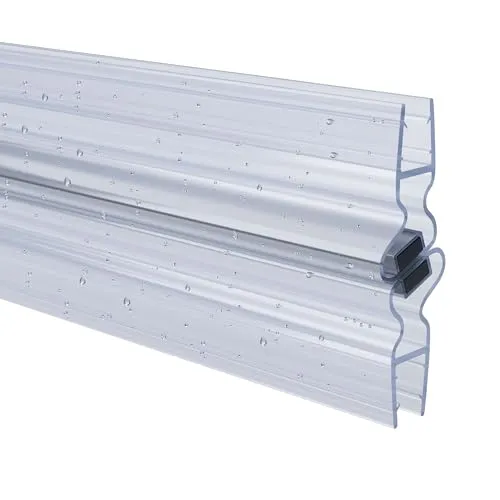 tktrading24 Duschdichtung PVC Ersatzdichtung TYP-8 200cm - Dichtungen für Duschkabinen, 2 Profile im Set für perfekte Abdichtung und individuelle Anpassung, geeignet für Glasstärken von 6-10mm.