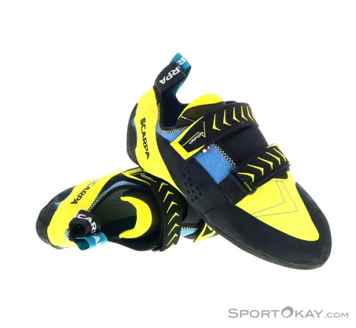 Scarpa Vapor Vn Ocean / Yellow EU 39 - Hochwertige Wanderschuhe - Wanderschuhe mit hervorragendem Tragekomfort und Grip, ideal für lange Strecken und Bouldern. Leichte, robuste Materialien sorgen für Stabilität und Sensibilität auf jedem Terrain.
