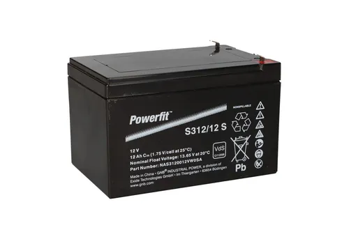 Exide Powerfit Bleiakku AGM 12V 12Ah S312/12 S von Exide