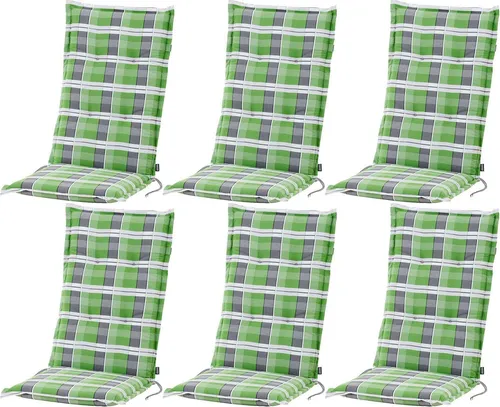 BURI Auflage Hochlehner für Gartenstühle - 120x48x7cm, Blumen Muster, UV-beständig - Genießen Sie höchsten Sitzkomfort mit der BURI Gartenstuhlauflage für Hochlehner. Die 7 cm dicke Polsterung und das strapazierfähige Material sorgen für Langlebigkeit und angenehme Haptik. Ideal für Garten, Terrasse und Balkon.