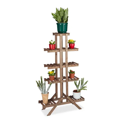 Blumentreppe hoch Etagere Blumen Blumenständer Pflanzenregal Regal für Blumen