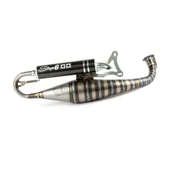 Produktbild Stage6 Streetrace Auspuffanlage hoch montiert CNC schwarz für Sherco SE / SM