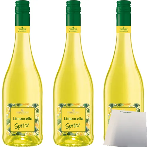 Vescovino Limoncello Spritz alkoholisches Mischgteränk 10% vol. 3x0,75 Liter usy
