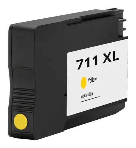 1x TINTE DRUCKER PATRONE für HP 711 DesignJet T120 T520 CZ132A Yellow/Gelb