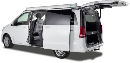 Mayr VanQuito Moskitonetz, Schiebetür links, MB V-Klasse/Vito, standard RV, grobmaschig