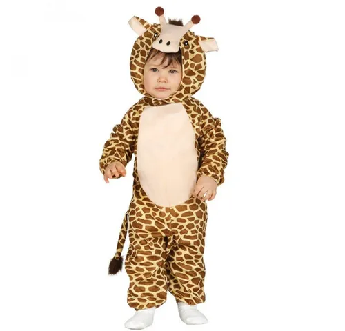 Fiestas Guirca Baby Giraffe Kostüm - Niedliches Giraffen-Kostüm für Babys und Kleinkinder mit bedrucktem Overall und passender Mütze. Ideal für Karneval oder Partys, sorgt für strahlende Augen und viel Spaß!