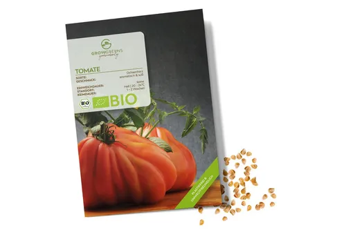 Growgreens Gemüsesamen BIO Tomatensamen (Ochsenherz) - Tomaten Saatgut (10 Korn), Tomaten