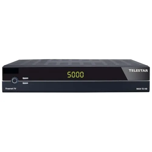 TELESTAR MAX T2 HD – DVB-T2 Receiver mit 3 Monaten freenet TV - Satelliten- & TV-Receiver mit Empfang für DVB-T2 und DVB-C. Inkl. 3 Monate freenet TV, USB Mediaplayer und einfache Bedienung für besten TV-Genuss.