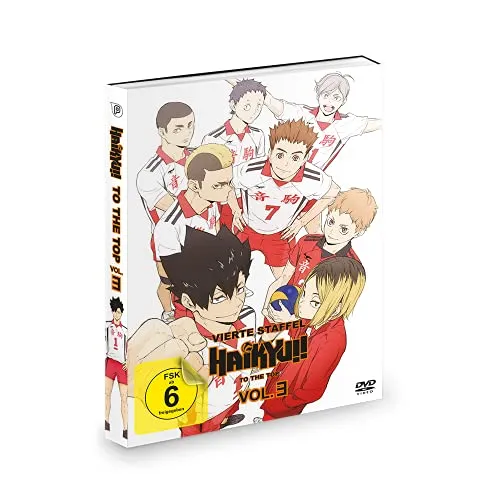 Haikyu!!: To the Top - Staffel 4 + OVA zur Staffel 1 - Vol.3 - [DVD] - Anime-Film für die ganze Familie, ideal für Volleyball-Fans und ab 6 Jahren freigegeben.