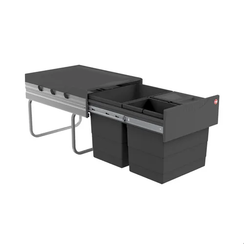 Hailo Abfallsammler 3642531 | Raumspar-Tandem 18 + 2x 8.5 L von Hailo