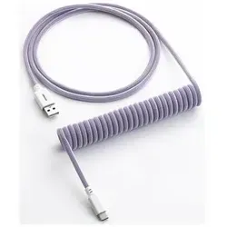 CableMod Classic Coiled Keyboard Cable USB-C zu USB Typ A - Rum Raisin, 150cm - Kabel & Adapter, stylisches, spiralförmiges Design für optimale Flexibilität und Ordnung am Arbeitsplatz