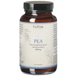 PEA - Palmitoylethanolamid 400mg - 120 Kapseln - Nahrungsergänzungsmittel mit 400mg PEA pro Kapsel, vegan, gluten- und laktosefrei. Optimale Bioverfügbarkeit durch ultramikronisiertes Palmitoylethanolamid für dein Wohlbefinden.