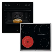 AEG AH62B Set Pyrolyse Herd OE7P621AK + Glaskeramikkochfeld HE604060XB - Herdsets mit 16 Backofenfunktionen, integriertem Kochassistenten und Kerntemperatursensor für perfekte Ergebnisse. Ideal für kreative Köche!