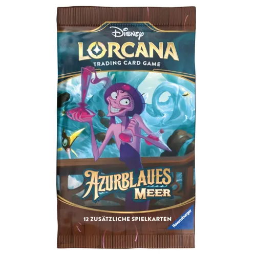 Disney Lorcana Booster Pack Azurblaues Meer deutsch