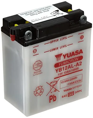 YUASA BATTERIE YB12AL-A2 offen ohne Saeure