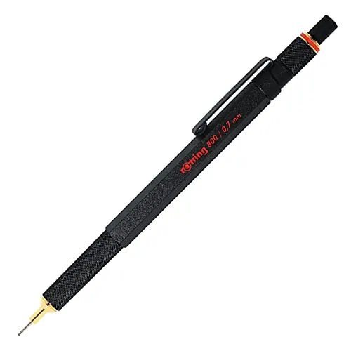 Rotring 800 Druckbleistift mit Einzug 0,7 mm Schwarz von rOtring