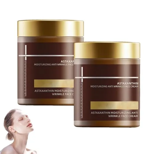 Astaxanthin-Gesichtsserum für Frauen, Astaxanthin-Vitamin-C-Doppel-Anti-Aging-Creme, feuchtigkeitsspendende Anti-Falten-Creme, straffende Hautlotion, für alle Hauttypen