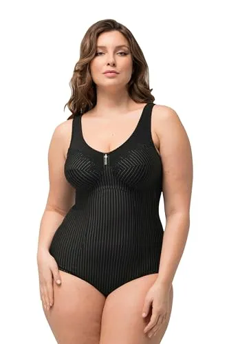 Ulla Popken Body Shaping-Body in Schwarz ohne BH tragbar von Ulla Popken