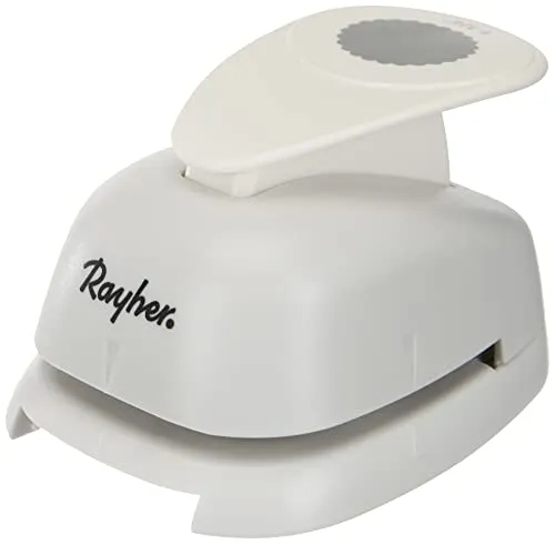 Rayher 69029000 Motivstanzer:Rund mit Zierrand, 3,16cm ø, (1 1/4), SB-Blister 1Stück