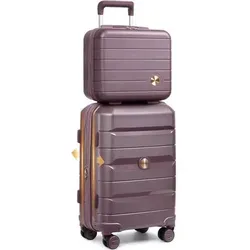 Koffer Hartschale Kabinen 360° Lila 55cm – Erweiterbar und leicht