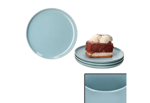 Ritzenhoff & Breker Frühstücksteller Jasper 4x Kuchenteller Graublau - Frühstücksteller aus hochwertigem Steingut, ideal für ein stilvolles Frühstück mit bis zu 4 Personen.