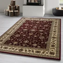 Carpetsale24 Klassischer Orientteppich mit orientalischem Muster Wohnzimmer Teppich pflegeleicht und dekorativ, Grösse: 240x340 cm - Rot
