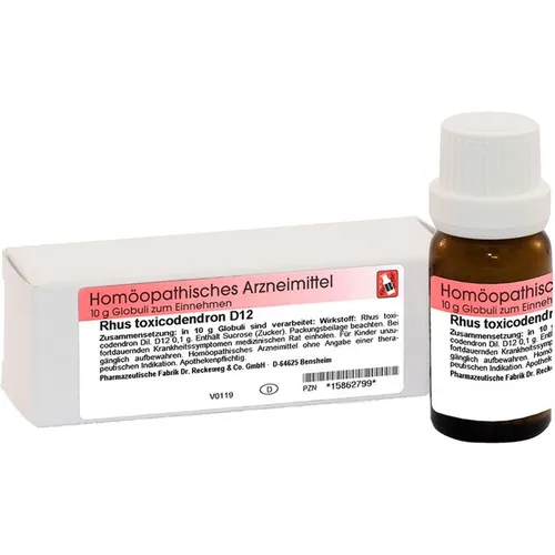RHUS TOXICODENDRON D 12 Globuli 10 g