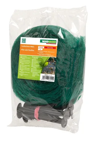 Windhager Gartennetz Abdecknetz Laubschutznetz Teichnetz 3x2 m mit Netzhaltern