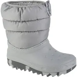 Crocs Winter Boots in Grau, 29 EU - Stiefel für Jungen, wasserfest und warm gefüttert für optimalen Komfort im Winter