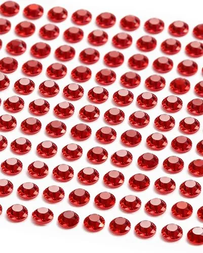 MOVOJA Rote Glitzersteine Selbstklebend