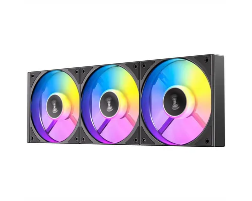 Antec Connect 120 Reverse ARGB PWM Set von 3 - 120 mm - PC Lüfter Set mit 3x 120 mm RGB-beleuchteten Lüftern, bietet verbesserte Kühlung und anpassbare Beleuchtung für ein individuelles Gaming-Setup.