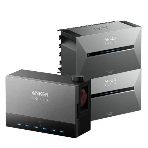 Anker SOLIX Power Dock mit Solarbank 3 E2700 Pro - Balkonkraftwerke - Hochleistungs-Solarbank mit 2688 Wh, erweiterbar auf 16 kWh und App-Steuerung für optimales Energiemanagement.
