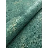 Newroom Vliestapete Kouri Petrol Putz Modern FSC®