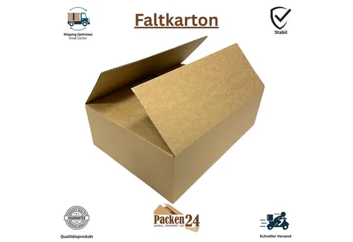 Packen24 GmbH Versandkarton Faltkarton 350 x 350 x 100 mm Versandkarton einwellig