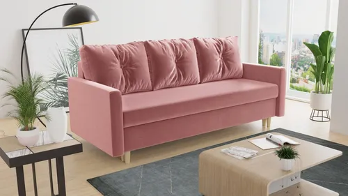 Schlafsofa Rico in pink von Sofnet