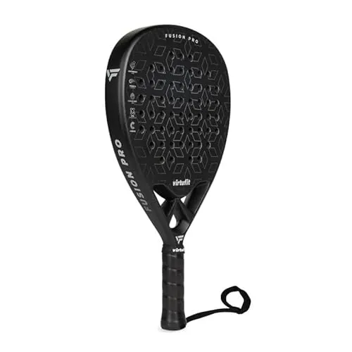VirtuFit Fusion Pro Padelschläger - Schwarz - Silber