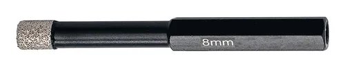 Fortis Diamantbohrer 8 mm, sechskant mit Kühlwachs