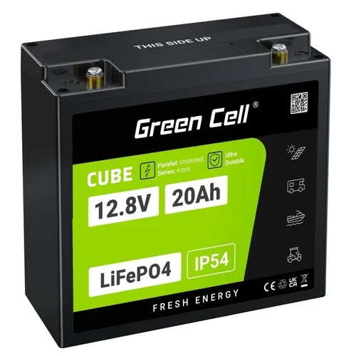 GC LFP12 20AH - Lithium-Akku für zahlreiche Anwendungen - LiFePO4-Akku 12,8V 20Ah, ideal für Wohnmobile und Elektrofahrzeuge. Hohe Haltbarkeit mit bis zu 5500 Ladezyklen und geringem Gewicht sorgt für effiziente Energieversorgung.