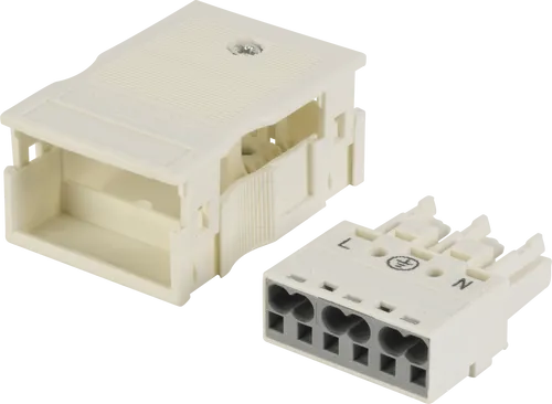WAGO Kontakttechnik Buchse 770-123 - 250 V, 25 A, 3-polig, IP20 Schutzart mit Federzuganschluss für zuverlässige Verbindungen