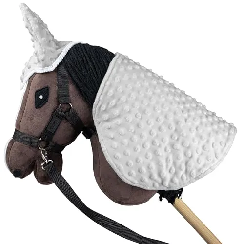 SKIPPI Decke und Fliegenhaube für Hobby Horse – Graue, Hobby Horse Zubehör