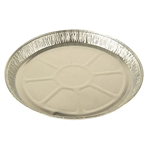 Papstar 14861 25 Rundformen, Alu rund, Durchmesser 27 cm, 2,2 cm, Silber