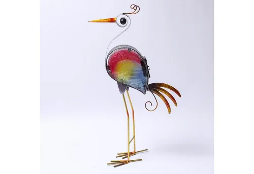 MARELIDA LED Dekoobjekt LED Solar Gartenfigur Paradiesvogel kaltweiß 48cm Lichtsensor rosa, kaltweiss (5300K bis 6000K)