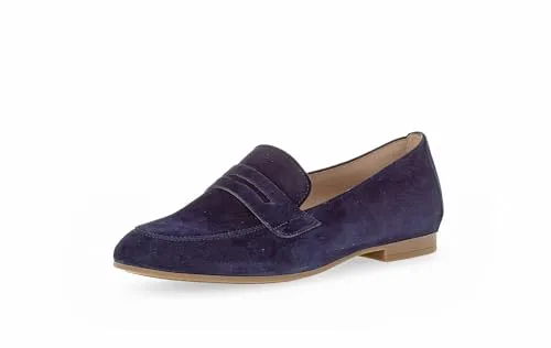 Gabor Slipper - Komfortabler Schlupf-Schuh - Wanderschuhe in Größe 40.5, Farbe blau, mit praktischem Schlupfverschluss für einfachen Einstieg und hohen Tragekomfort.