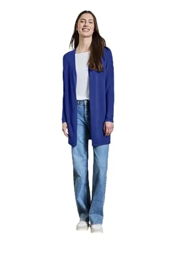 Street One Damen Langer Cardigan - Eleganter langer Cardigan aus weichem Feinstrick, ideal für lässige Looks. Der angenehme Viskosemix sorgt für hohen Tragekomfort und vielseitige Kombinationsmöglichkeiten.