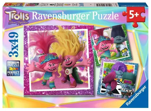 Ravensburger 05713 Trolls 3 Teileanzahl 3x49 Ab 5 Jahre